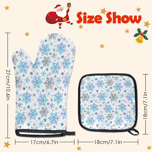 Oven Mitts Pot Holders Set 3 Heat Resistant W235