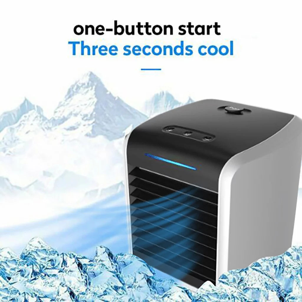 Portable Air Conditioner Cooler Fan with 7 Colors Light Z628
