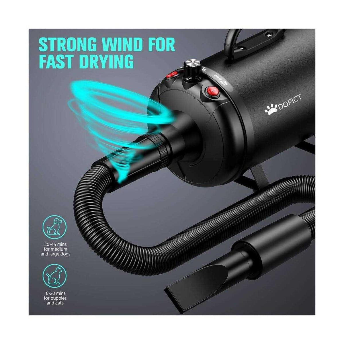 3800W Adjustable Speed Pet Grooming Dryer K8915