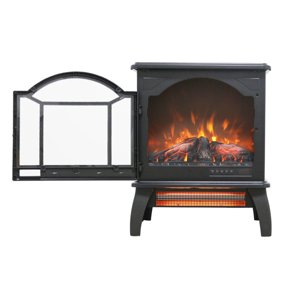 18" Electric Fireplace Stove with Remote Control Z3704