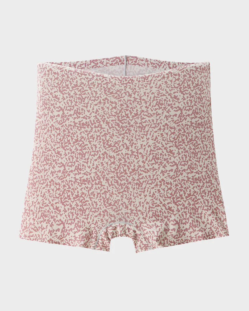 Mid-Rise Ice Silk Leopard Panties 6 Pack D455811