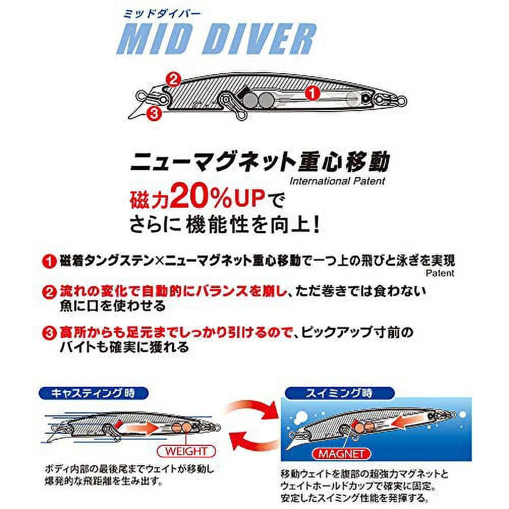 95mm 14g Mid Diver Lure T108846