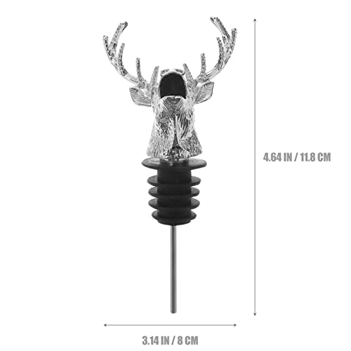 Deer Head Wine Pourer with Silicone Stopper K3198