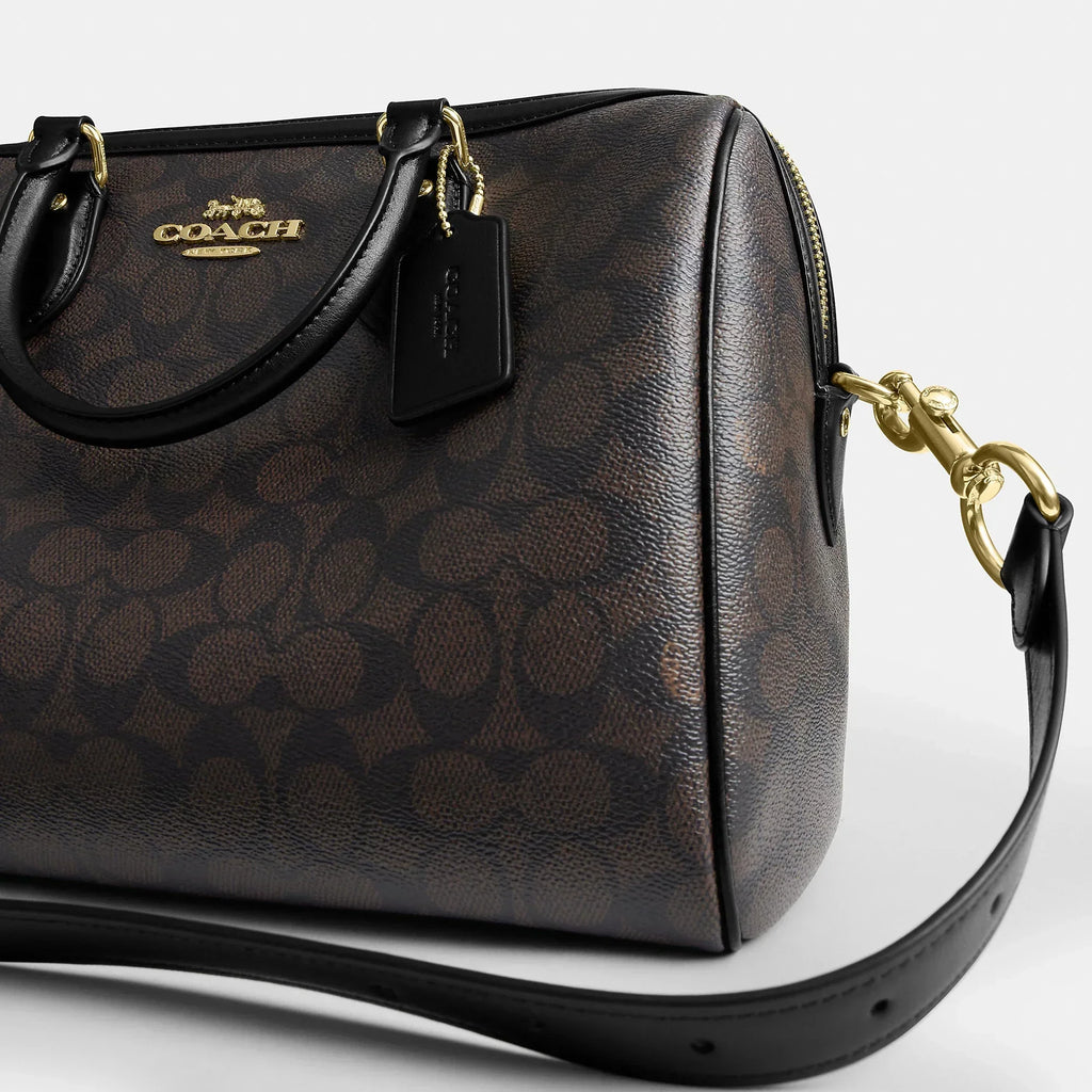 Coach Outlet Rowan Large Satchel Bag In Signature Canvas