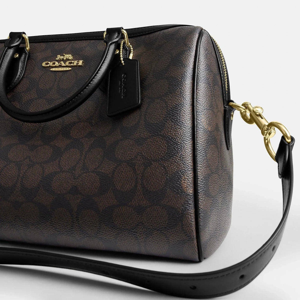 Coach Outlet Rowan Large Satchel Bag In Signature Canvas
