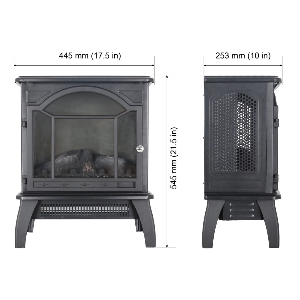 18" Electric Fireplace Stove with Remote Control Z3704