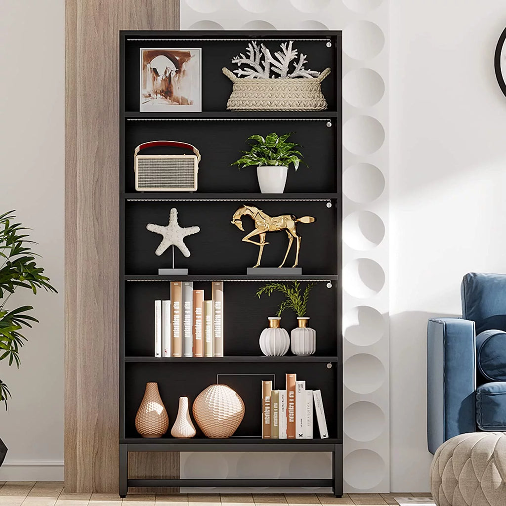 5 Shelf Bookcase with Led Lights R536235