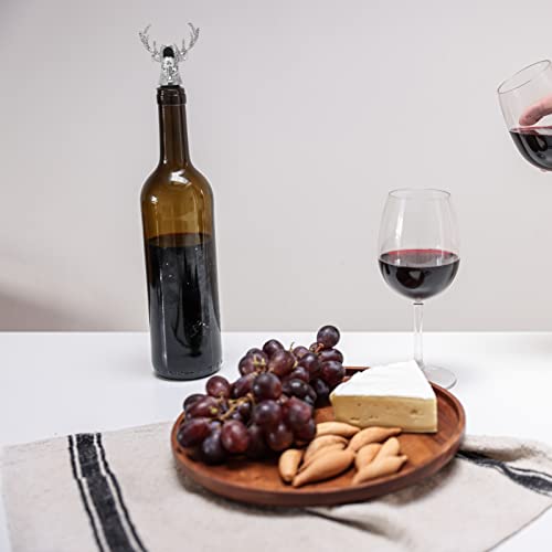 Deer Head Wine Pourer with Silicone Stopper K3198